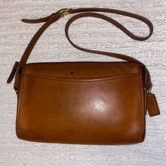Coach Brown Leather Shoulder Bag - Picture 1 of 9